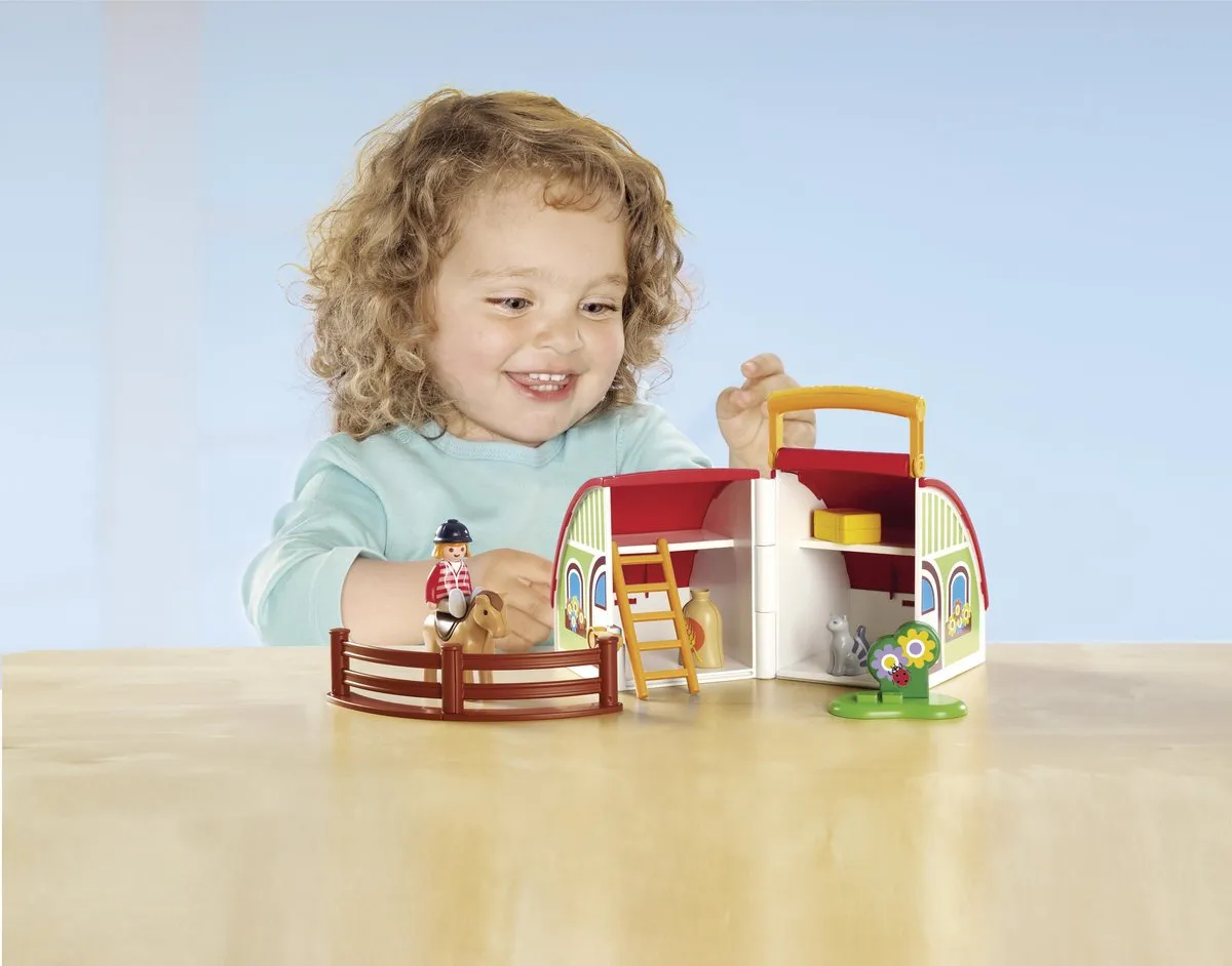 Playmobil 1.2.3 Mijn Meeneem Manege 70180 - Multicolor