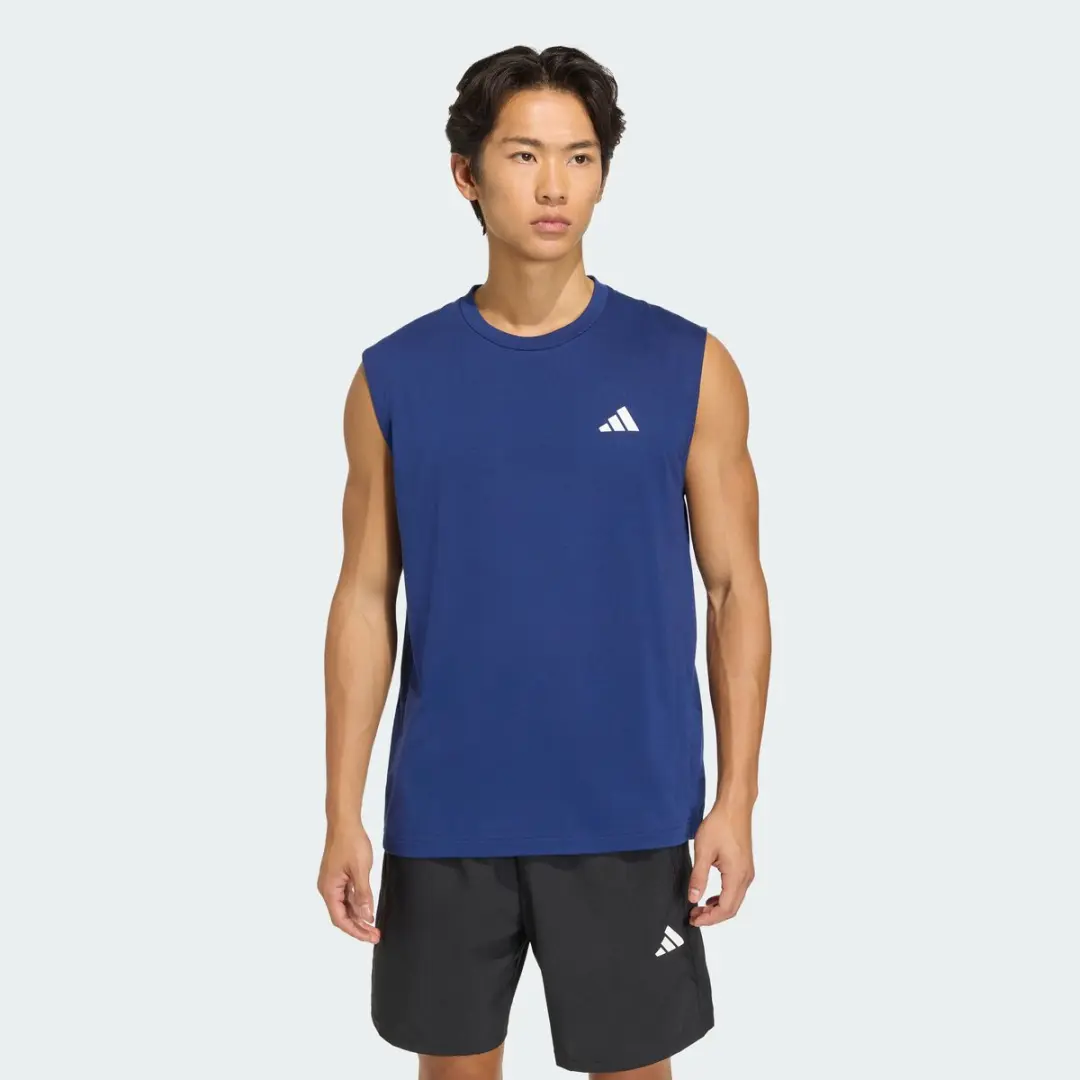 Adidas Performance Feelready Mouwloos T-Shirt KD5425 - Blauw - afbeelding 3 van 6