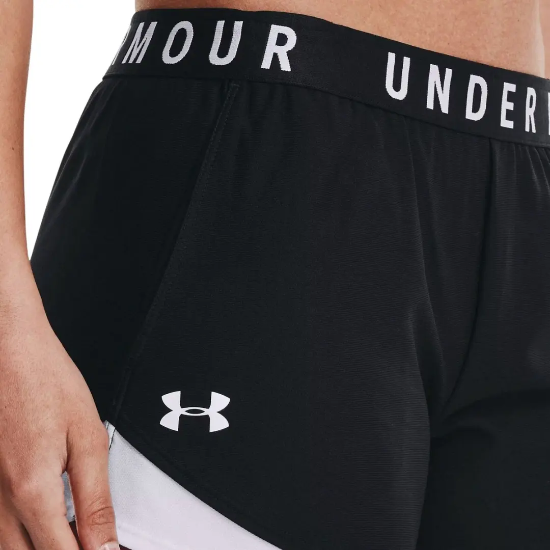 Under Armour Play Up Shorts 3.0 Dames Sportbroek XL - Zwart/Wit