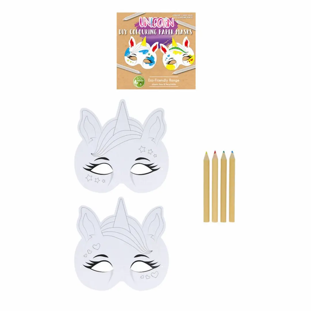 Toi-Toys Kleur je eigen eenhoornmasker