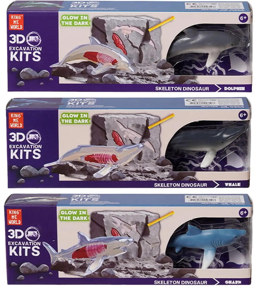 PIA Soft Toys Zeedieren 3D Opgravingsset