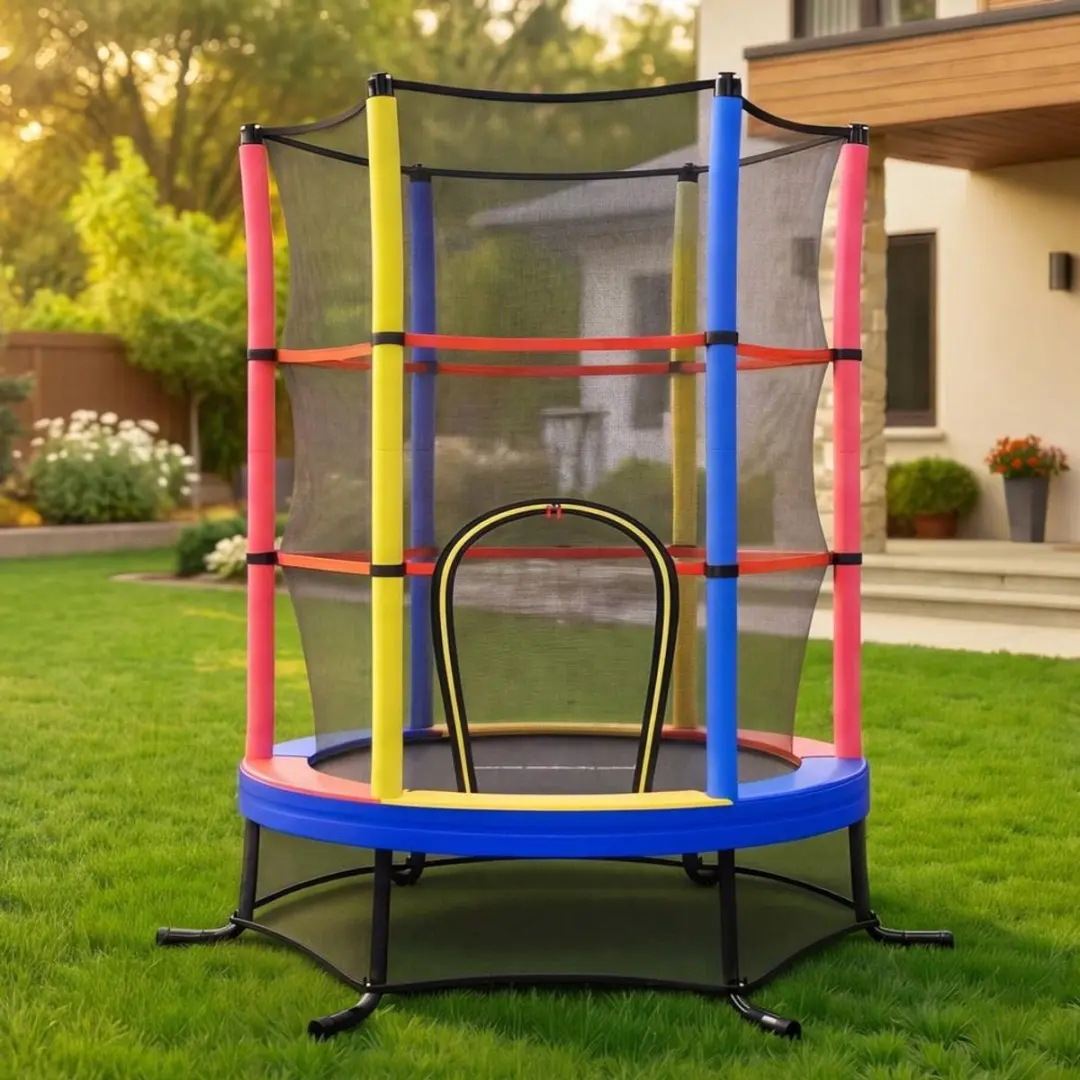Songmics Kindertrampoline 174cm - Meerkleurig - afbeelding 4 van 6