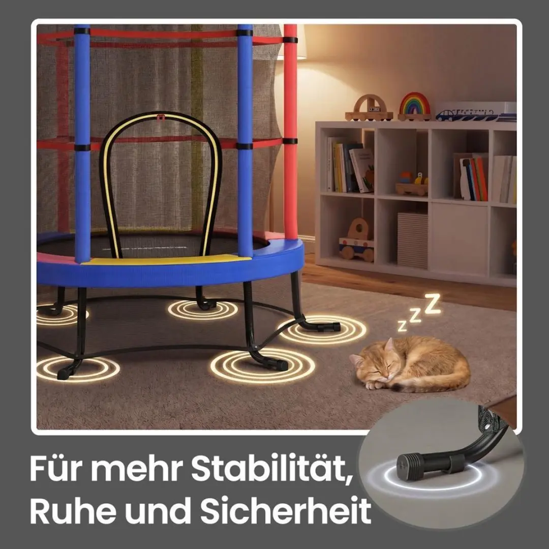 Songmics Kindertrampoline 174cm - Meerkleurig - afbeelding 6 van 6