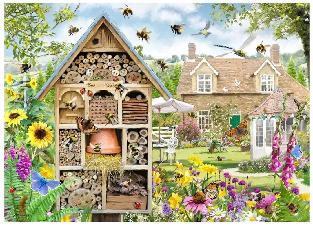 House Of Puzzles Bee Hotel 1000 Stuks Puzzle - Meerkleurig