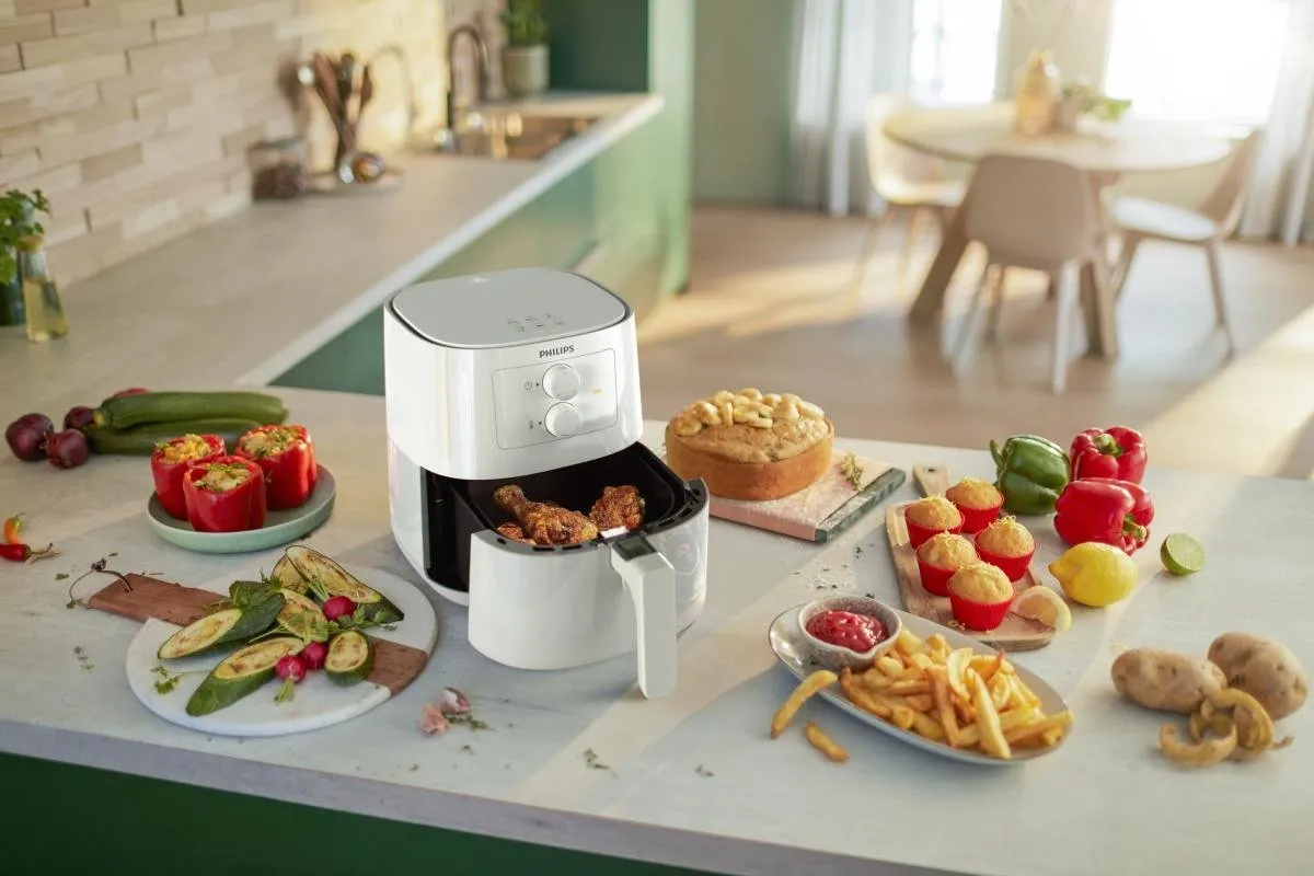 Philips Airfryer Essential 3000 HD9200/10 - 4,1L - 1400W - Wit/Grijs