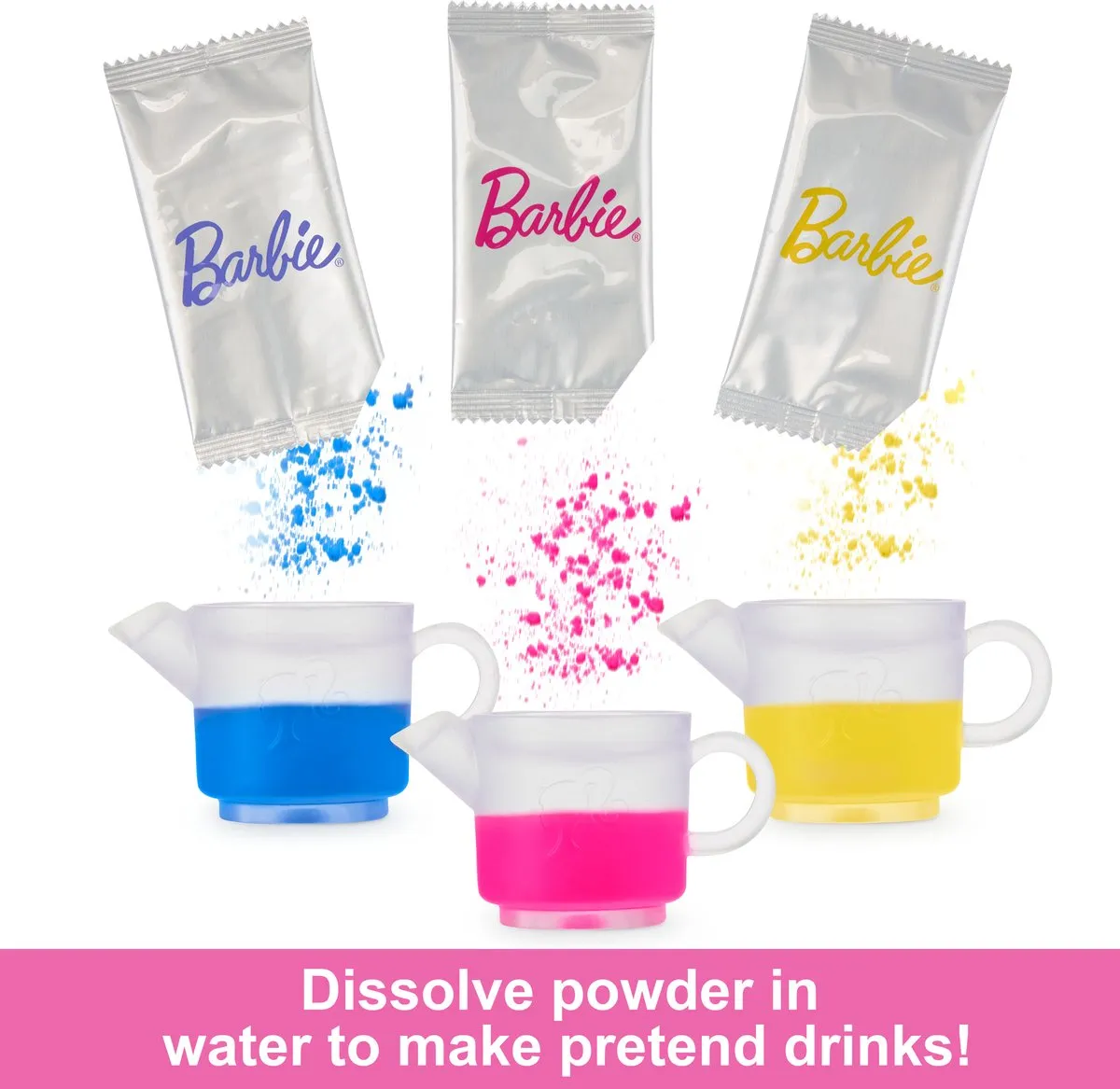 Barbie Welzijn Cafetaria HKT94 - Roze - 21 Accessoires