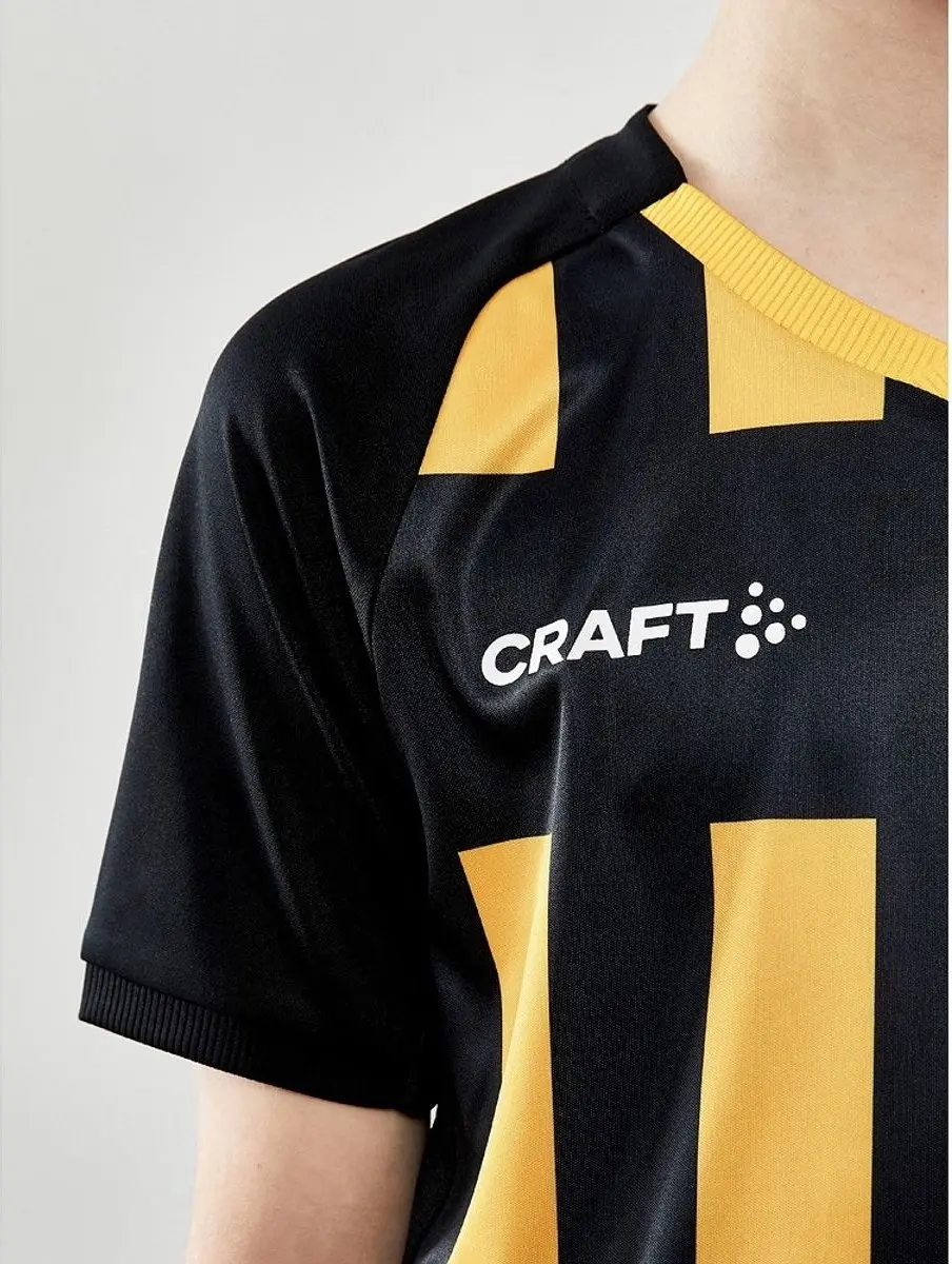 Craft Progress 2.0 Stripe Shirt Kinderen - Geel/Zwart 134/140