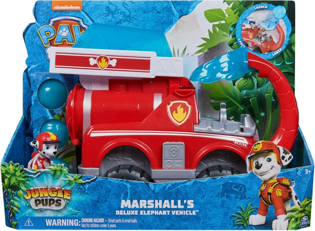 PAW Patrol Jungle Pups Marshall Olifant-brandweerwagen 6068023