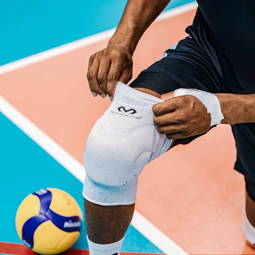 McDavid Volleybal Flex Force Kniebeschermers L - Wit