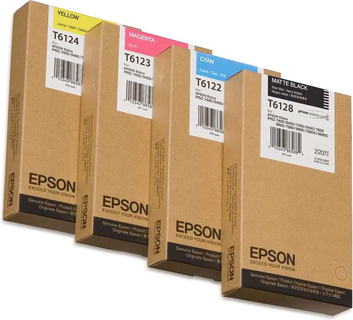 Epson T6128 Inktcartridge Foto Mat Zwart - 220ml