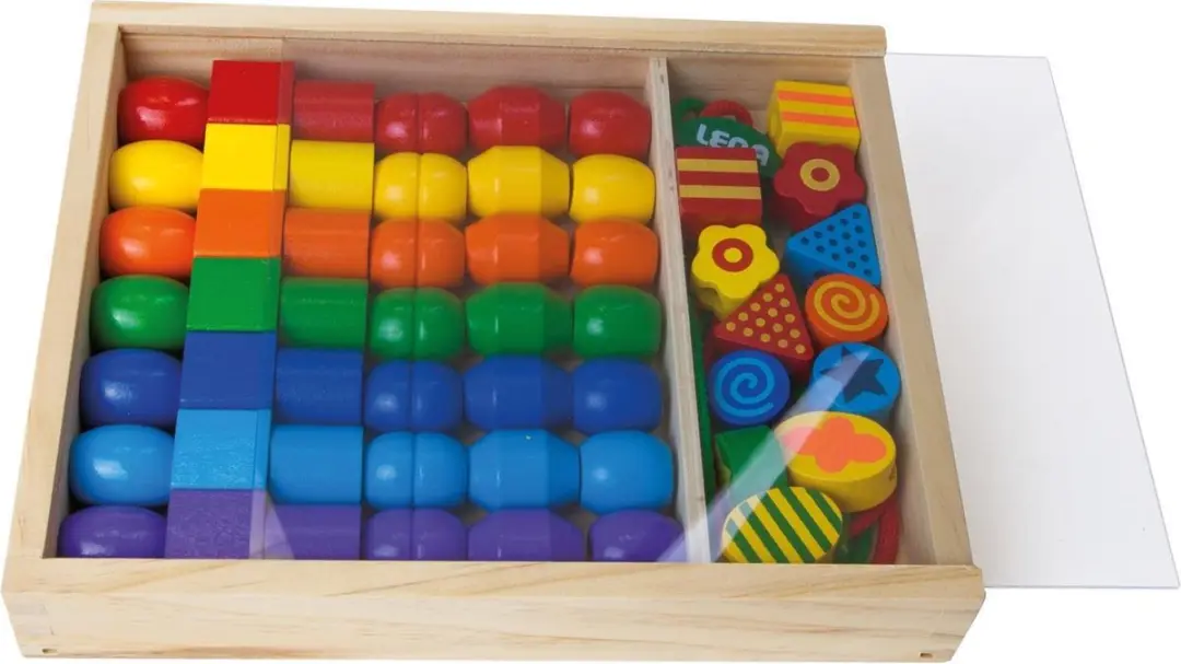 Lena Grote Houten Kralen Cassette - 56 Stuks - 9 Kleuren - afbeelding 6 van 6