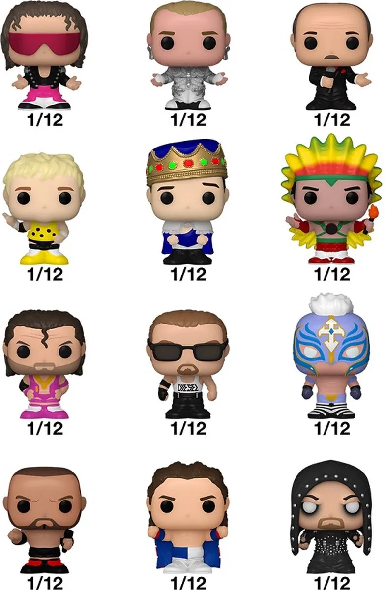 Funko WWE Bitty Pop Mystery Figuur 76400 - Meerkleurig