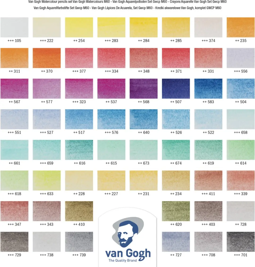 Van Gogh Aquarelpotloden Set M60