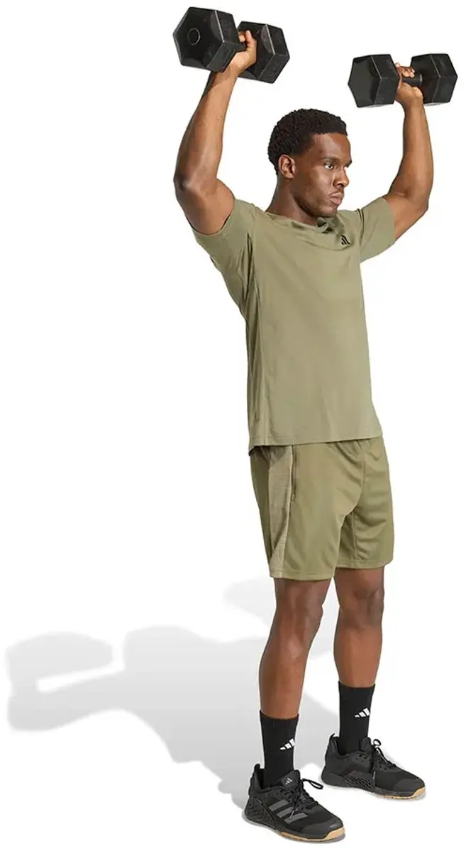 adidas Workout Essentials Korte Broek 5" - L - Olive Strata - afbeelding 4 van 4