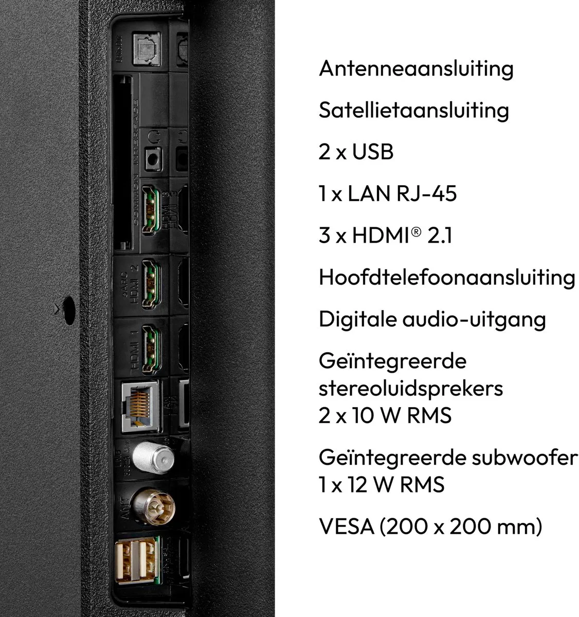 Medion MD 850700 QLED TV 50 inch - 4K - Smart TV - Zwart