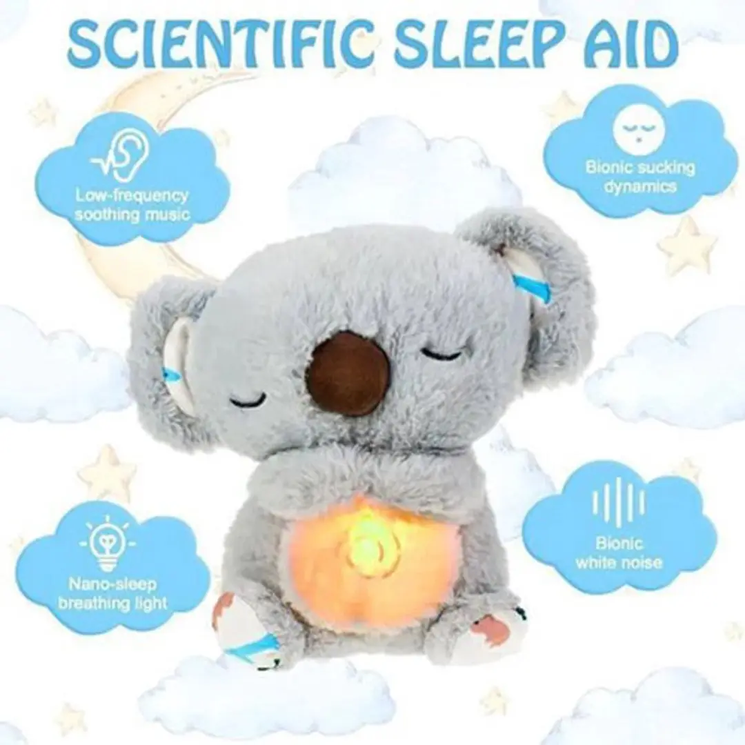 ECTEATOY Sogiol Breathing Koala Knuffel - Grijs