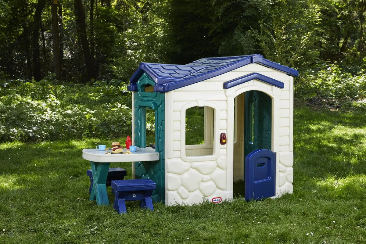 Little Tikes Speelhuis Picknick Jungle 174117E3 - Wit/Blauw/Groen - afbeelding 6 van 6