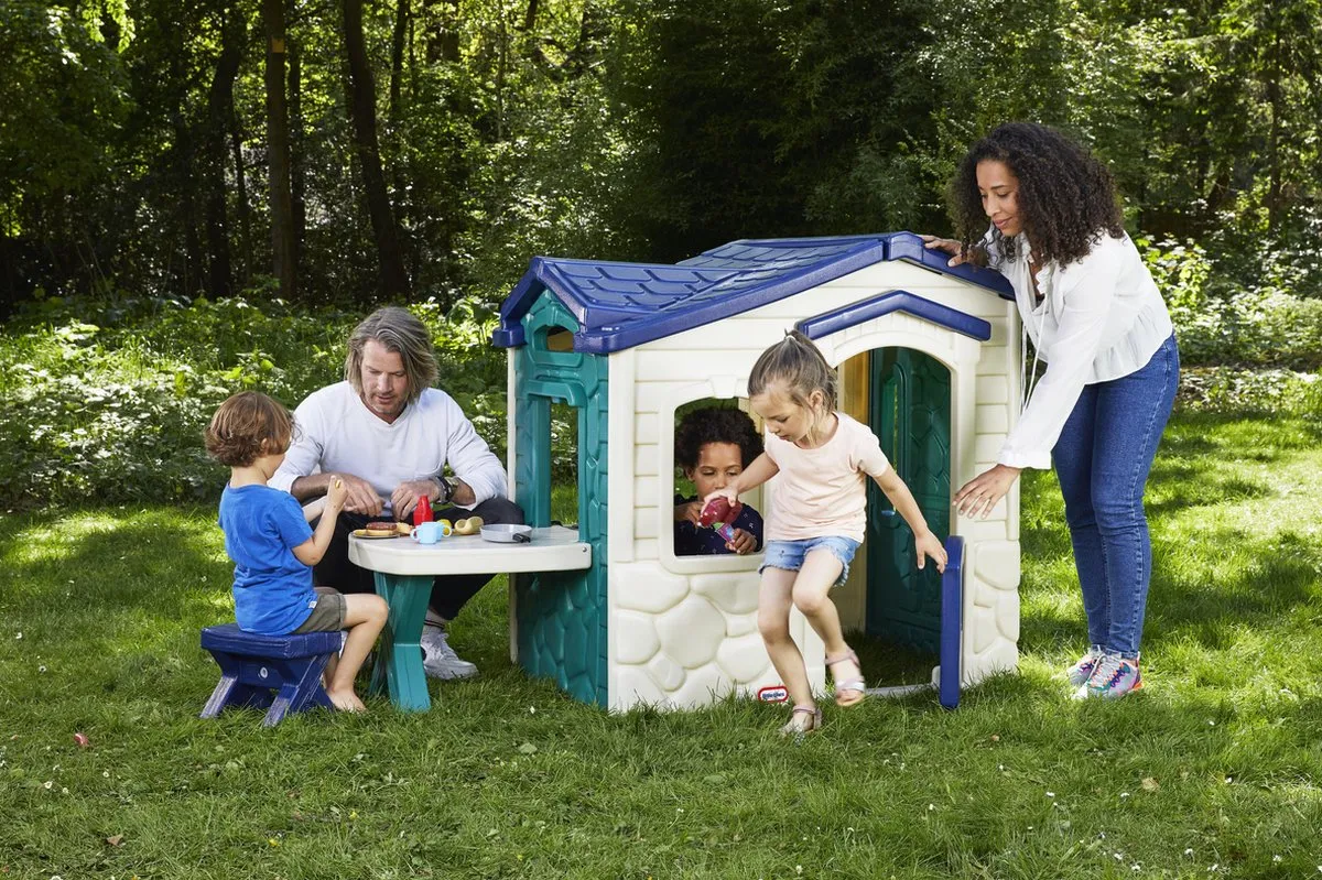 Little Tikes Speelhuis Picknick Jungle 174117E3 - Wit/Blauw/Groen