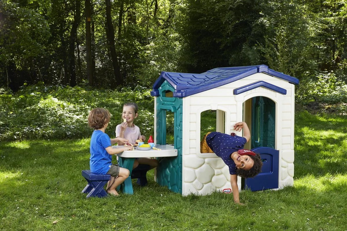 Little Tikes Speelhuis Picknick Jungle 174117E3 - Wit/Blauw/Groen