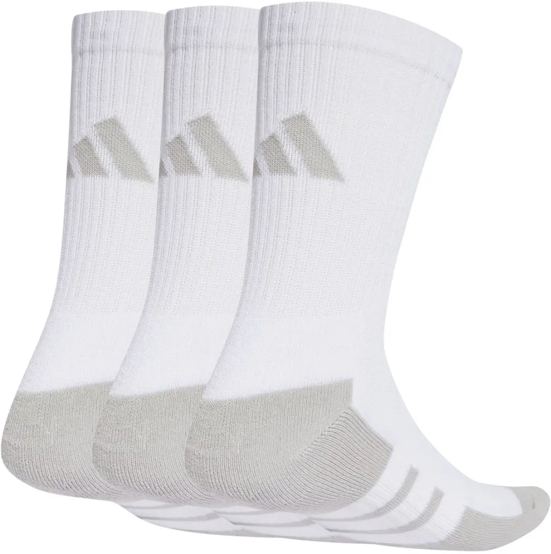 adidas Essentials ClimaCool Crew Sokken 36-41 - 3 Stuks - Wit/Grijs