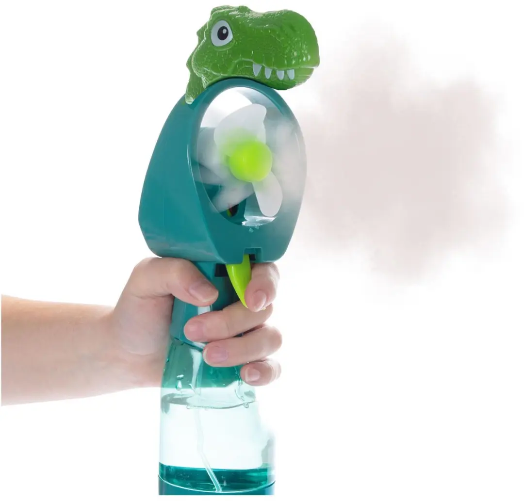 Toi-Toys Dinosaurus Handventilator met Sproeier - Meerkleurig