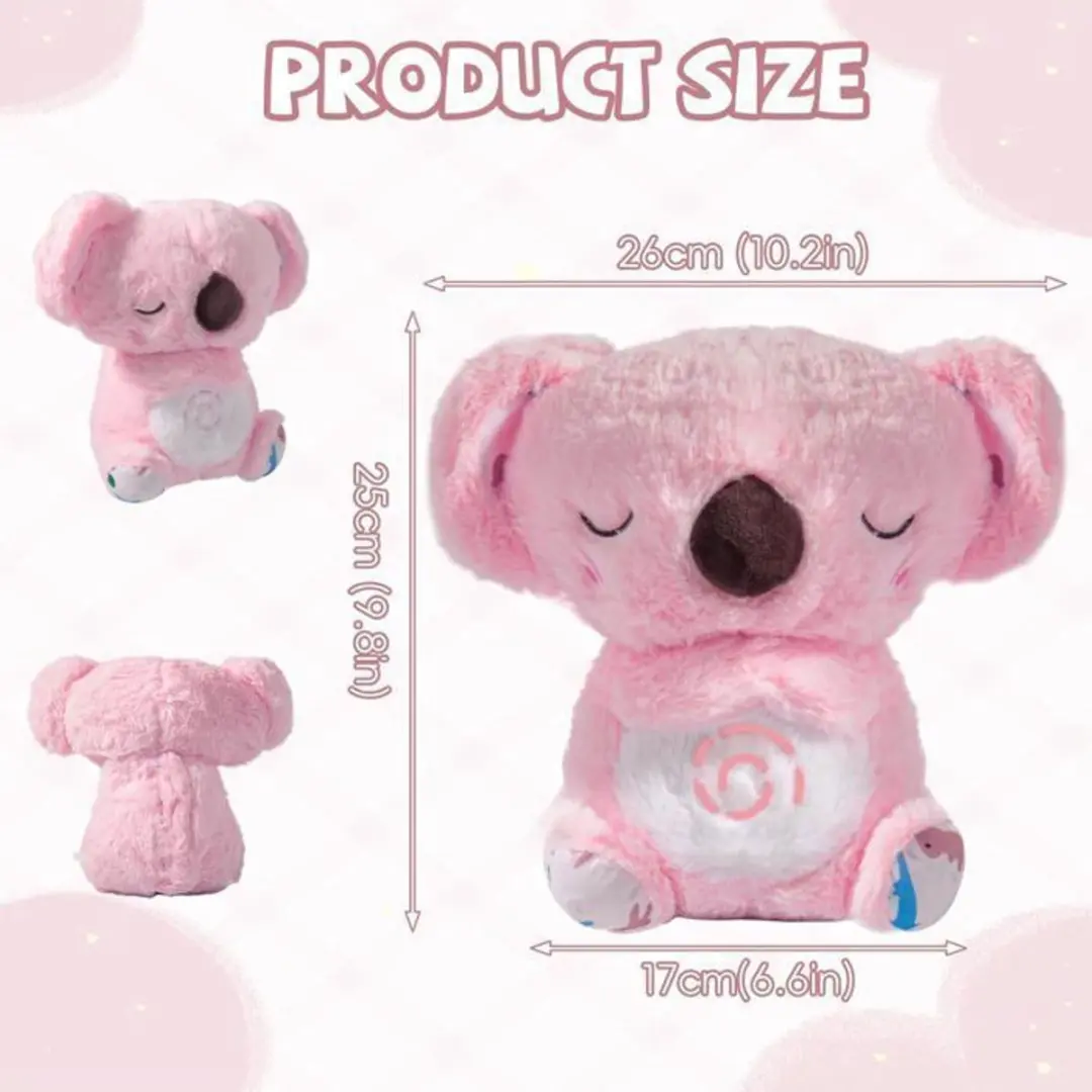 ECTEATOY Sogiol Breathing Koala Knuffel - Roze