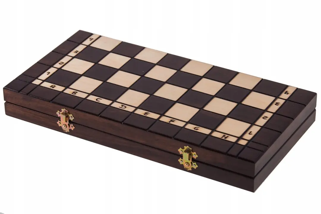 Square Enix LION 3-in-1 Houten Schaken/Dammen/Backgammon - 41x41cm