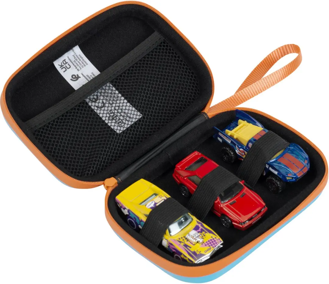 Klein Toys Hot Wheels Draagtas 3 Auto's 11x4x15,5cm - Blauw