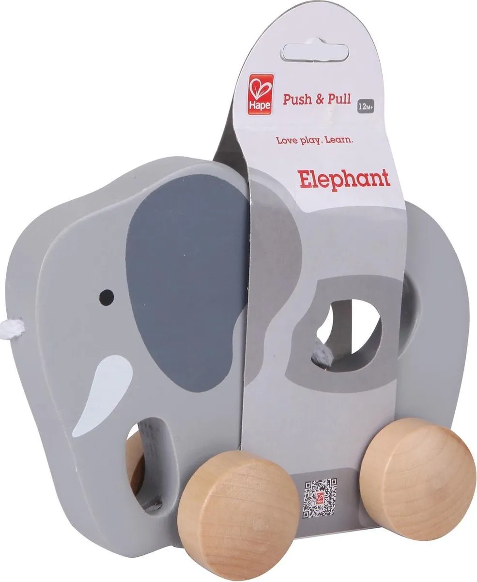 Hape Nachzieh-Elefant - 1 Stuk - Multicolor