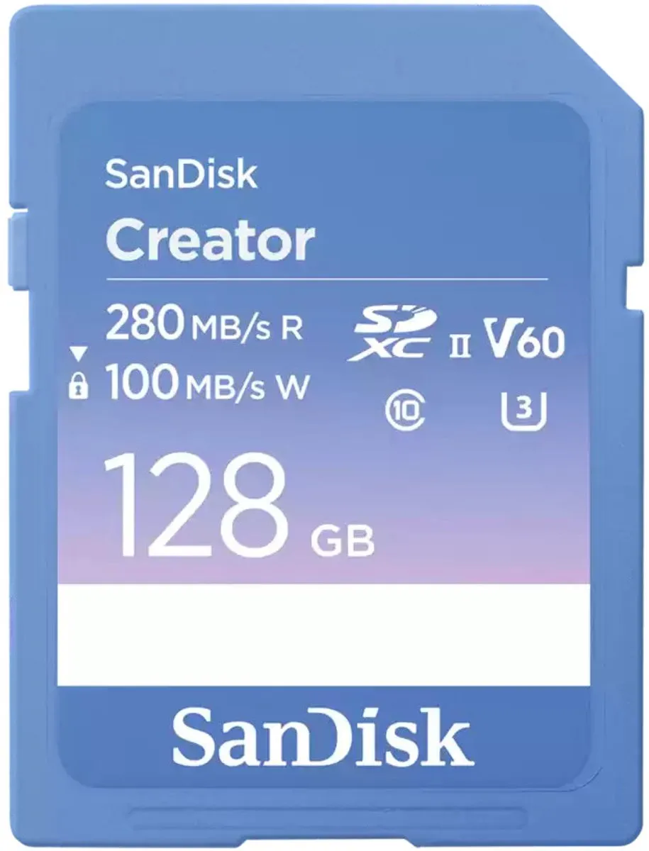 SanDisk Creator SDXC 128GB UHS-II V60