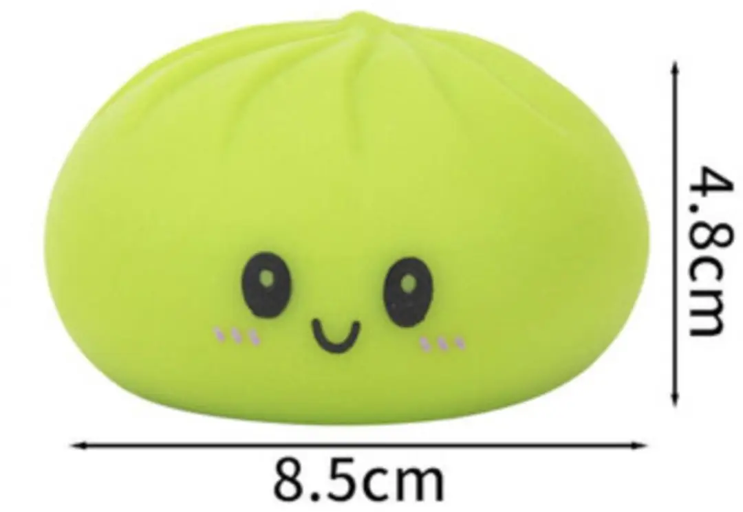 Toi-Toys Squishy Bun Dumplings Fidget Toy - 8.5x8.5x4.8cm