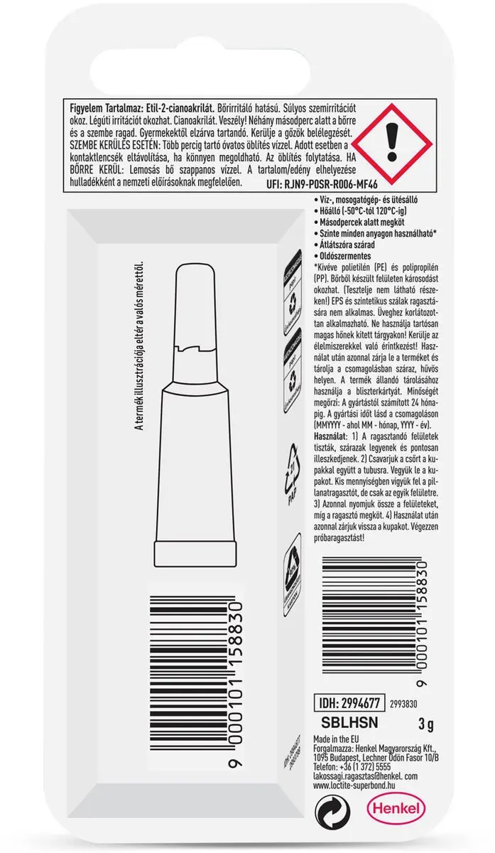 Loctite Super Bond Secondelijm 3g - 16 Stuks
