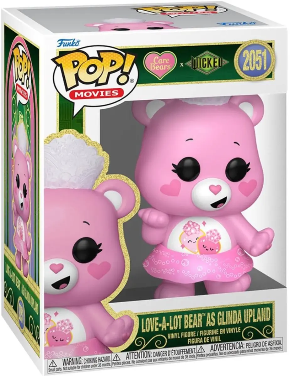 Funko Wicked x Care Bears POP! Love-A-Lot Bear als Glinda Upland FK93386 - 9cm - Multicolor