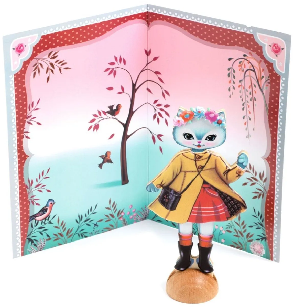 Djeco Aankleedpoppen Poezen - Multicolor