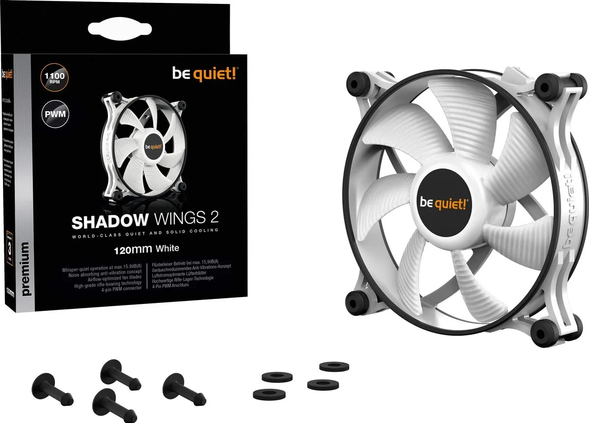 be quiet! BL089 Ventilator 120mm Wit