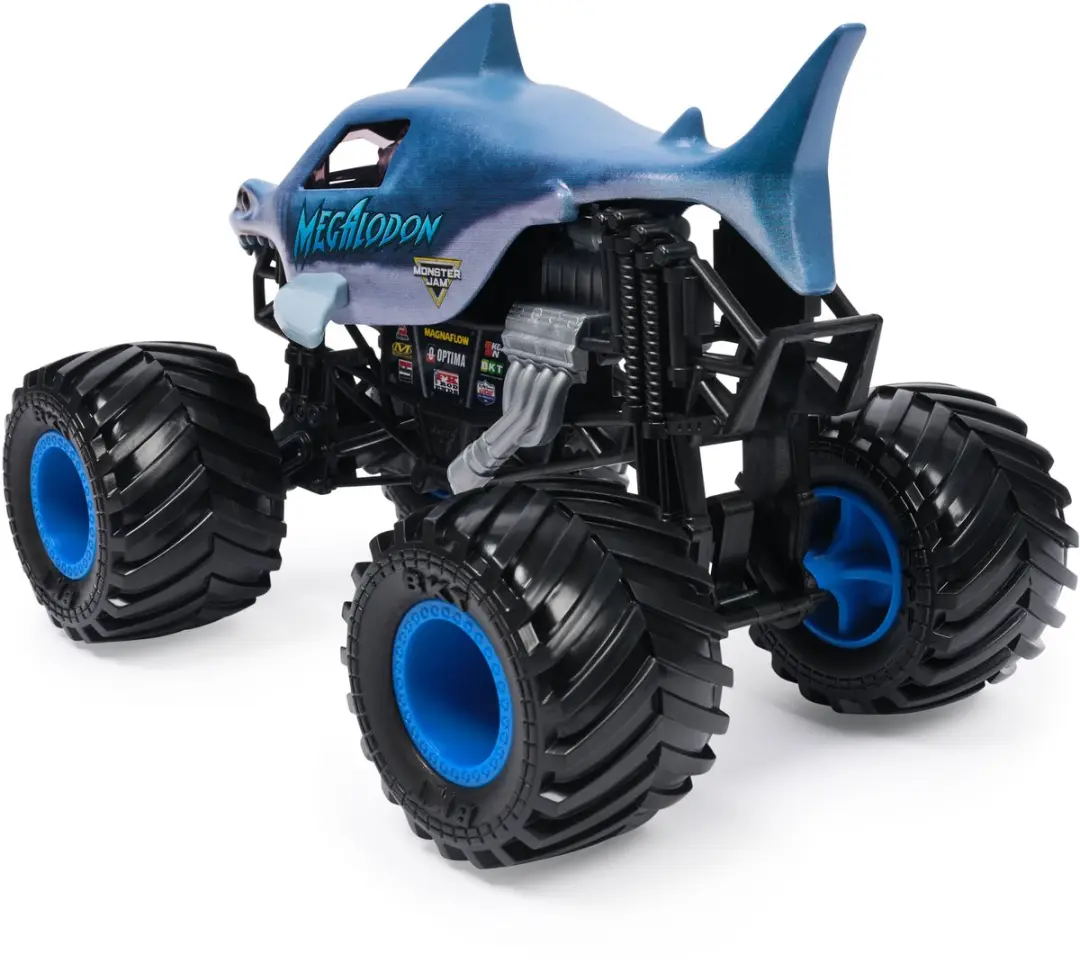 Spin Master Monster Jam Megalodon 1:24 - Blauw/Zwart