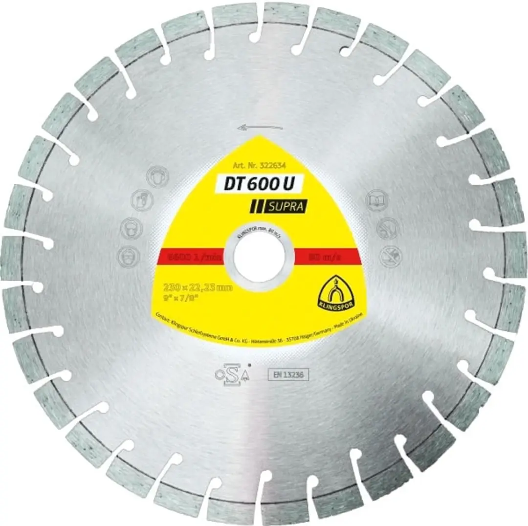 Klingspor Supra Serie Diamantzaagblad 125mm 2,4mm