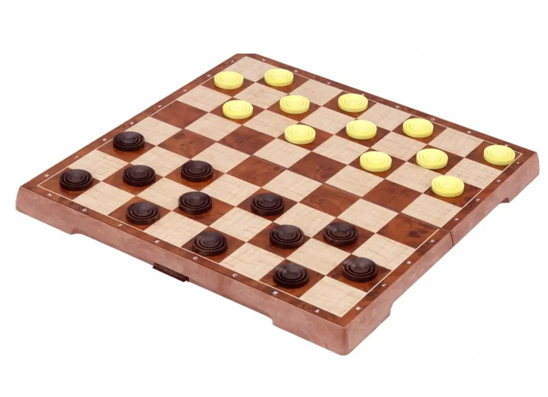 Bambino Magnetisch Schaak- en Damspel 2-in-1 Opvouwbaar