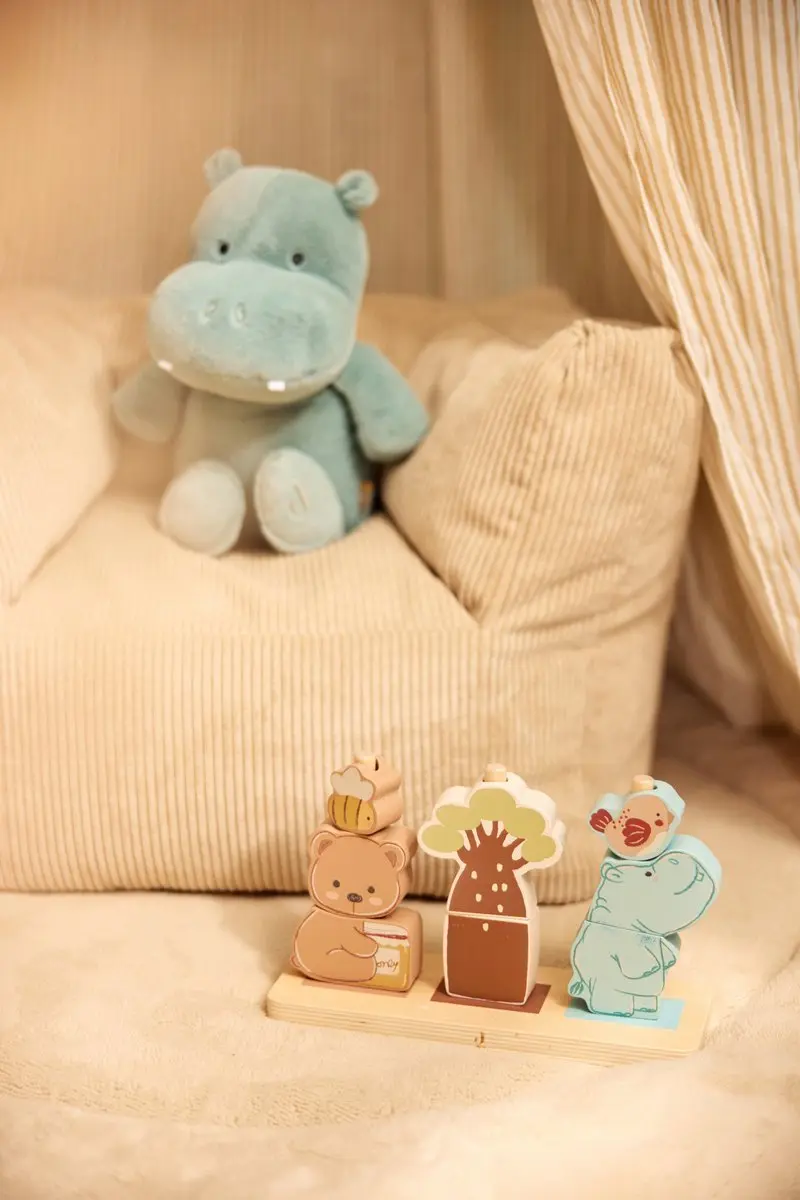 Jollein Knuffel Hippo Happy - Multicolor - afbeelding 6 van 6