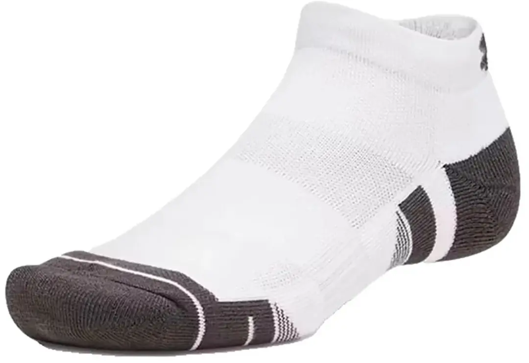 Under Armour Performance Tech Low Sokken - 3 Paren - EU 36½-42 - Wit/Grijs