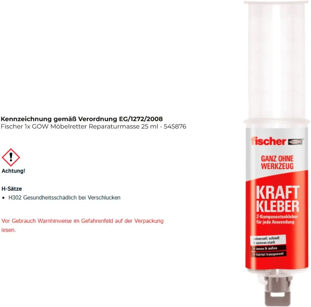 Fischer GOW Mšbelretter 545876