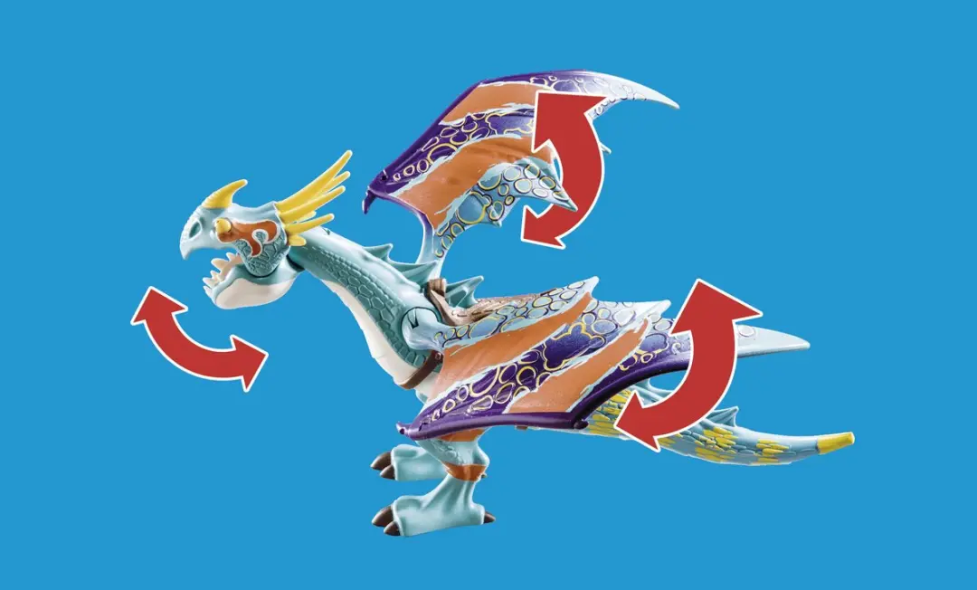 Playmobil Dragons 70728 Astrid en Stormvlieg - Multicolor