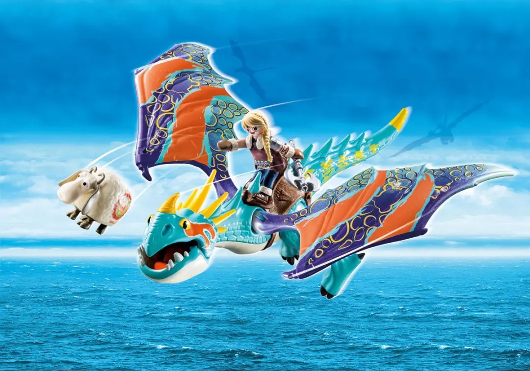 Playmobil Dragons 70728 Astrid en Stormvlieg - Multicolor