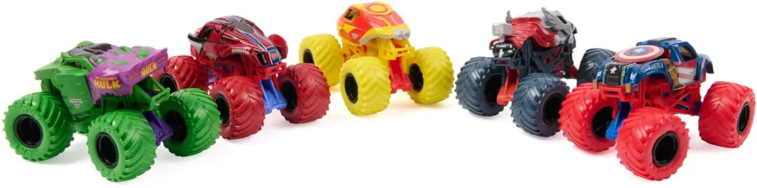 Spin Master Marvel Heroes Monster Jam 5-Pack 1:64 - Meerkleurig