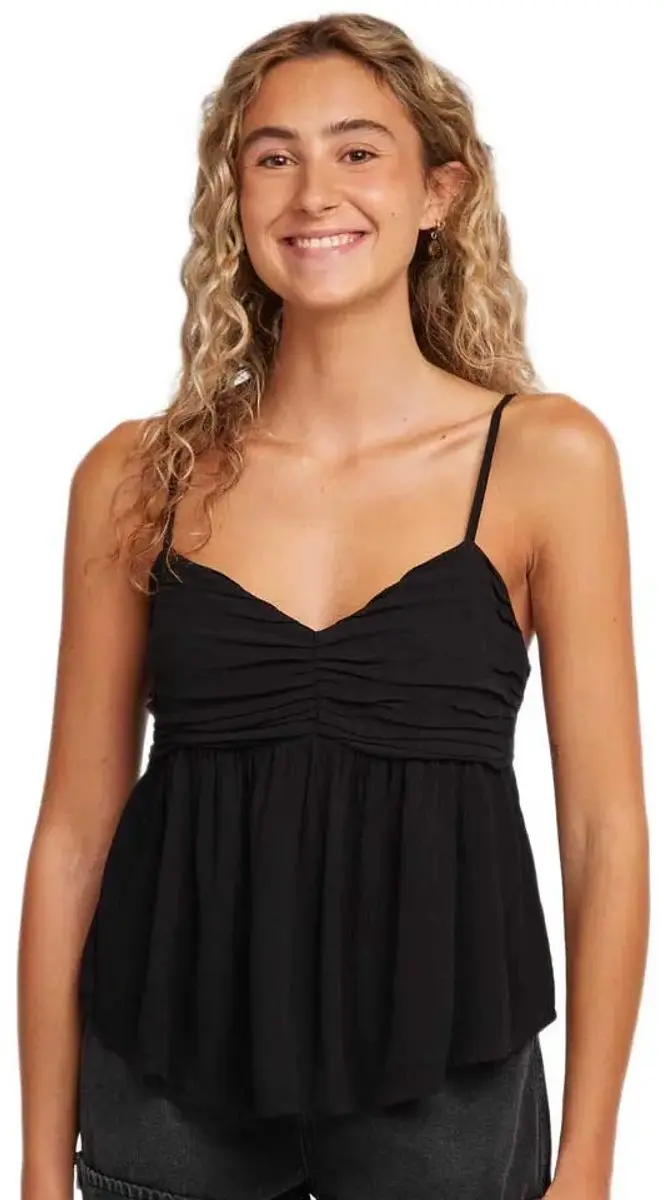 O´neill Reeta Woven Mouwloos T-shirt Zwart M Vrouw