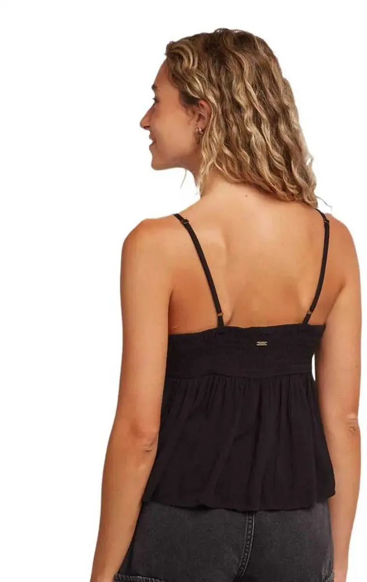 O'Neill Reeta Woven Mouwloos T-shirt - M - Zwart