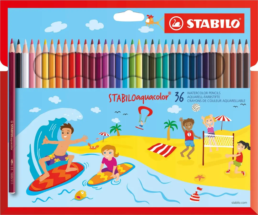 STABILO aquacolor Aquarel Kleurpotloden 36 Stuks