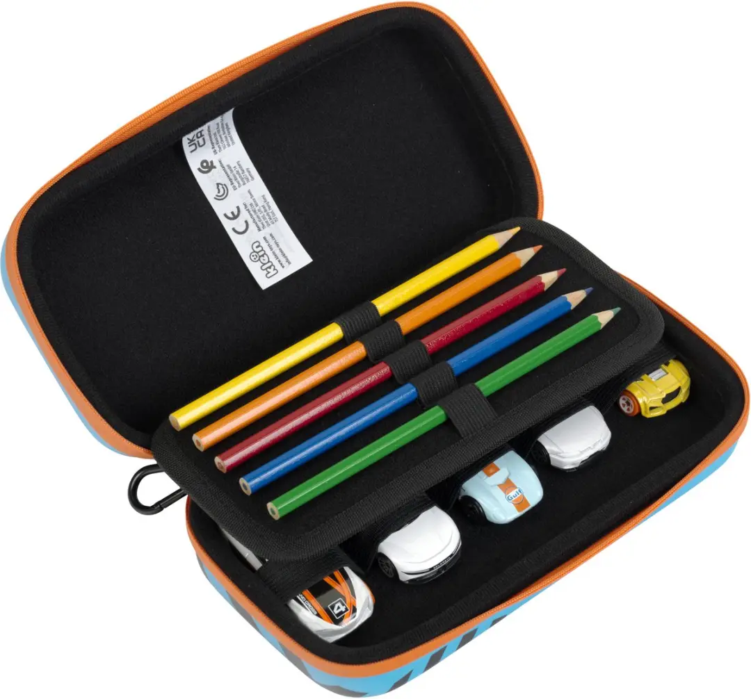 Klein Toys Hot Wheels Let's Race Etui 9662 - 23x12x6cm - Oranje/Blauw