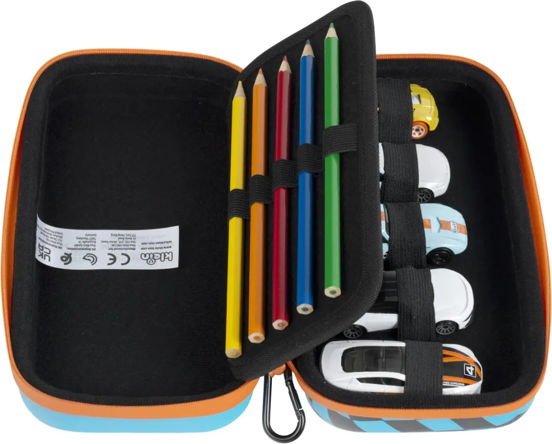 Klein Toys Hot Wheels Let's Race Etui 9662 - 23x12x6cm - Oranje/Blauw