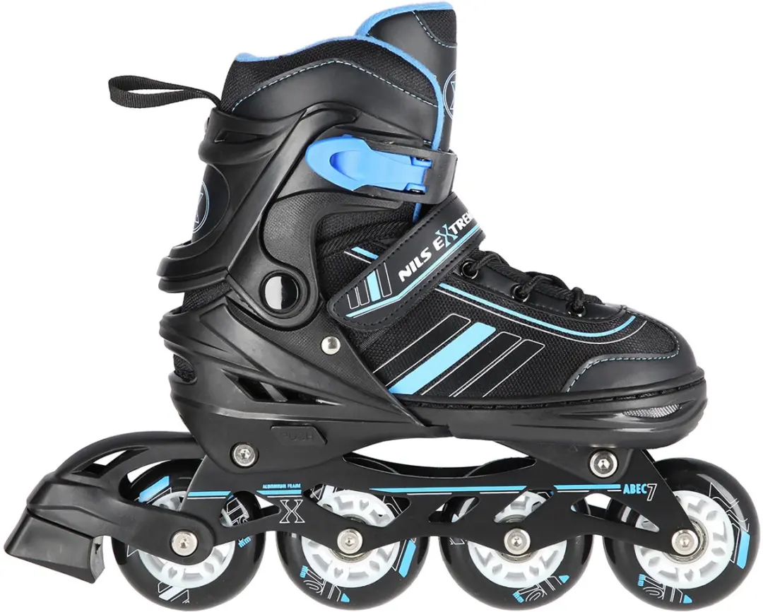 Nils Extreme 2in1 Skeelers/Schaatsen - Maat 34-38 - Blauw/Zwart